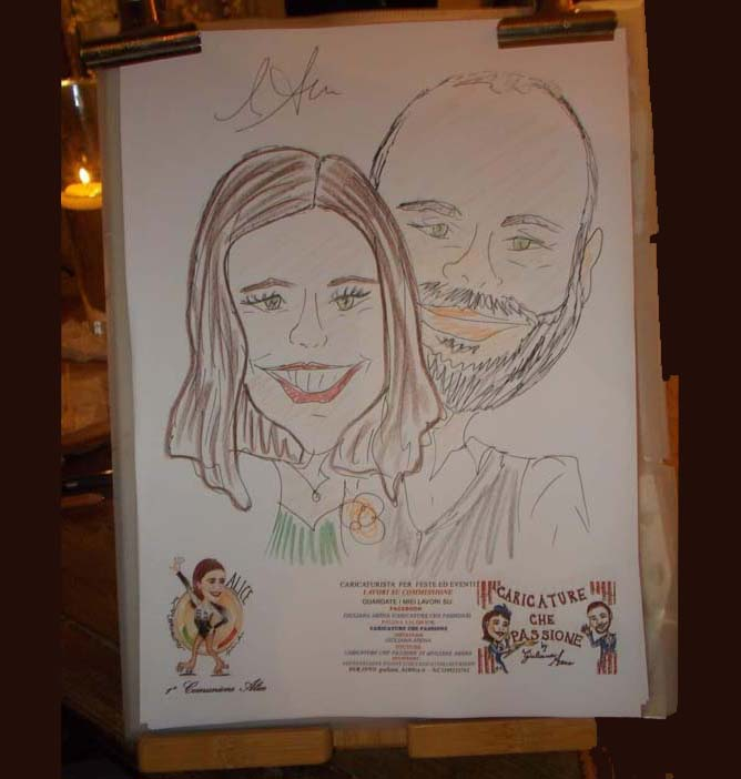 matrimonio sorrento: Caricaturista Ritrattista Giuliana Arena - OFFERTA DEL MOMENTO