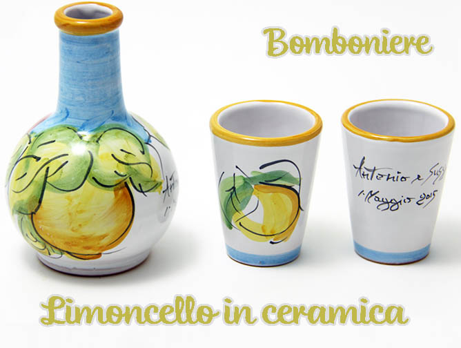 Oggettistica e Bomboniere - Bomboniere di Limonello in Ceramica - Piano di Sorrento