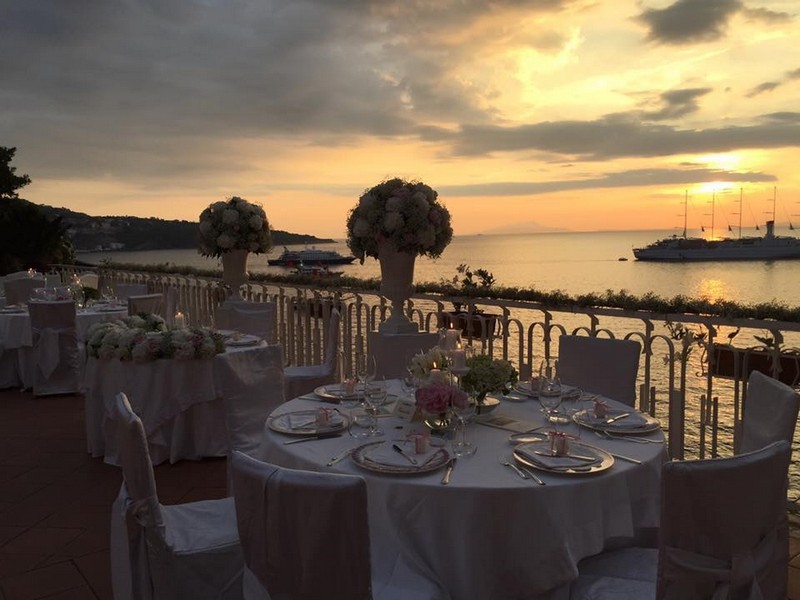 Matrimonio a Sorrento: - Hotel Corallo Cena al Tramonto