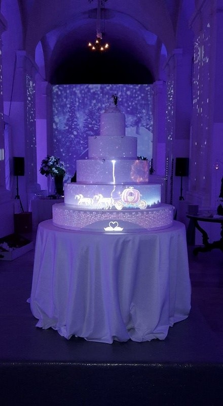 Matrimonio a Sorrento: - Cake Mapping Show Proiezione su torta con musica e Personalizzazione