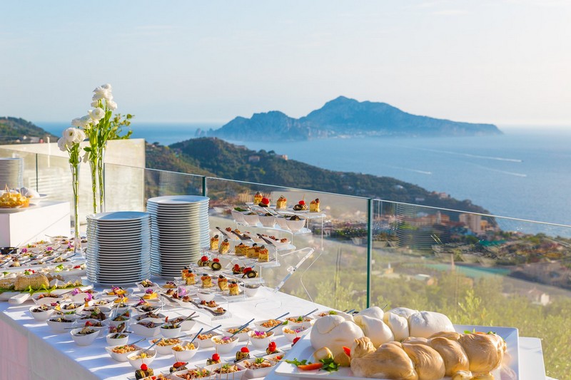 Matrimonio a Sorrento: - Villa Eliana Aperitivo Vista Capri