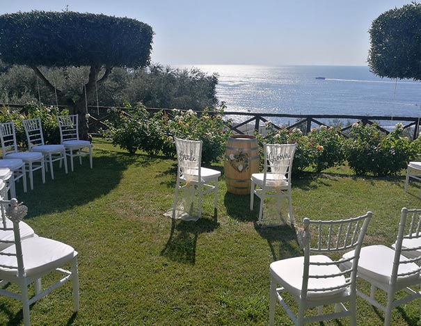 Matrimonio a Sorrento: - Villa Fiorella Art Hotel Prato per rito civile