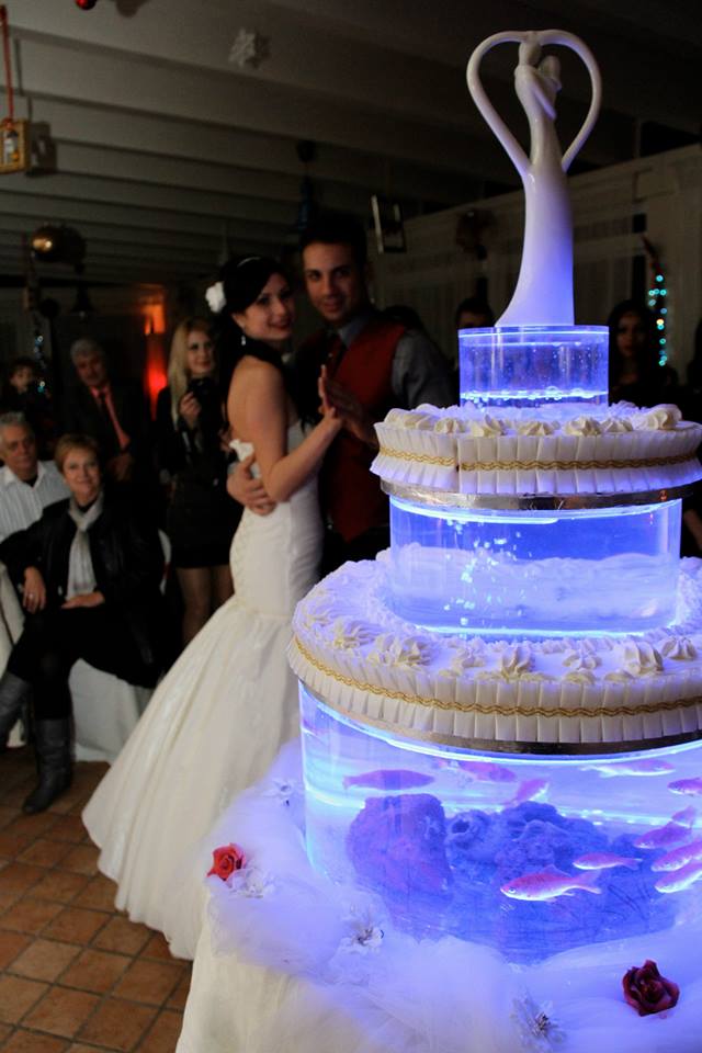 Matrimonio a Sorrento: - Crystal Torta Acquario